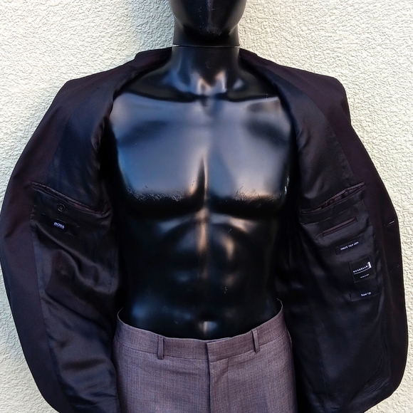 HUGO BOSS MEN'S SUPER 120'S LUXURY BLAZER W/GUABELLO ITALIAN FABRIC (TURKEY) - Picture 17 of 17